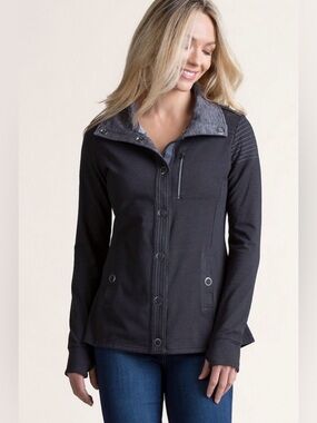 Kuhl Krush Women’s Lightweight Snap Closure Charcoal Grey Jacket